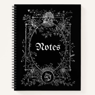 Cuaderno Portátil de Gótico negro