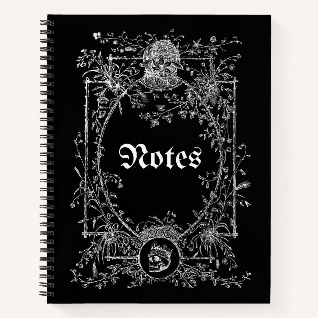Cuaderno Portátil de Gótico negro (Anverso)