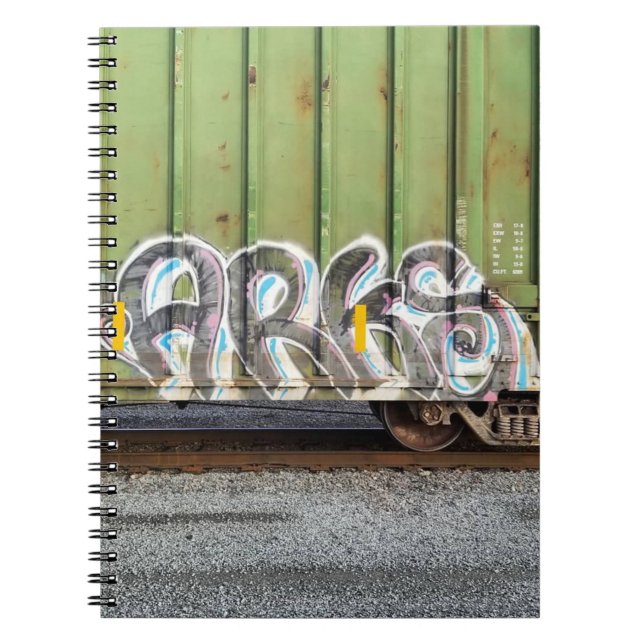 Cuaderno Portátil de graffiti de Guay Train (Frente)