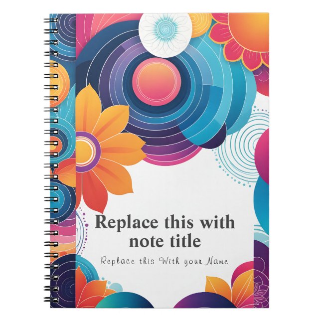 Cuaderno Portátil de gratitud personalizado (Frente)