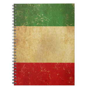 Cuaderno Portátil de grunge con bandera italiana