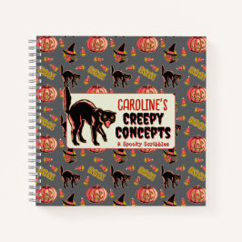 Cuaderno Portátil de Halloween de época
