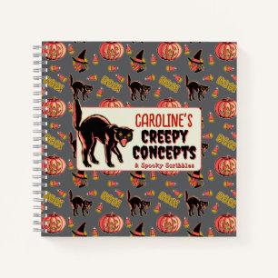 Cuaderno Portátil de Halloween de época