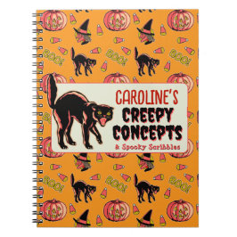 Cuaderno Portátil de Halloween de época