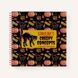 Cuaderno Portátil de Halloween de época