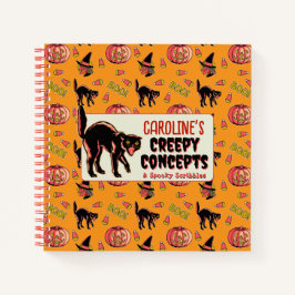 Cuaderno Portátil de Halloween de época