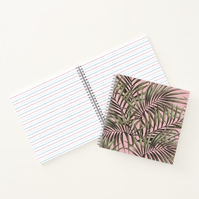 Cuaderno Portátil de hoja de palma tropical (Interior)