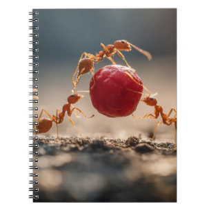 Cuaderno Portátil de hormigas de trabajo en equipo