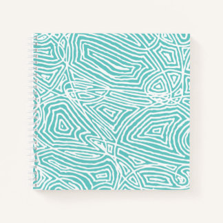 Cuaderno Portátil de huella digital verde azulada