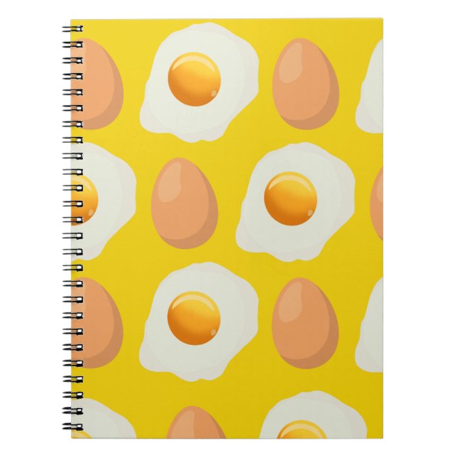 Cuaderno ¡Portátil de huevo y huevo frito amarillo! (Frente)