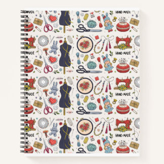 Cuaderno Portátil de impresión de máquina de costura