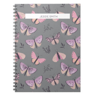 Cuaderno Portátil de impresión de mariposa de bonito