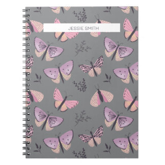 Cuaderno Portátil de impresión de mariposa de bonito