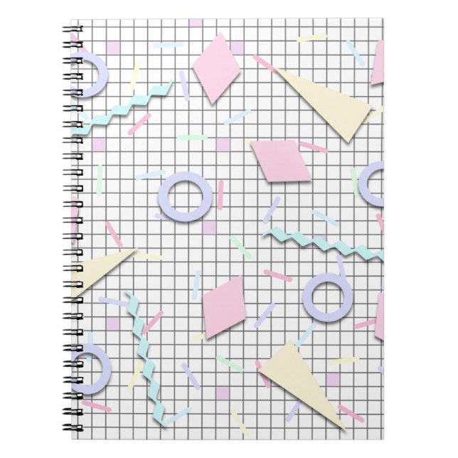 Cuaderno Portátil de impresión Geo Candy Pastel de los años (Frente)