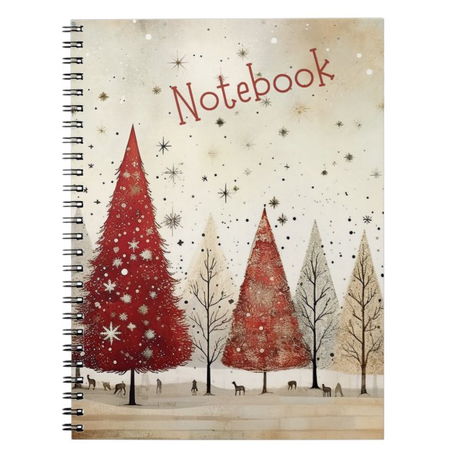Cuaderno Portátil de invierno de bonito (Frente)