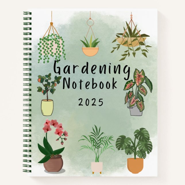 Cuaderno Portátil de jardinería 2025 (Anverso)