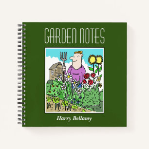 Cuaderno Portátil de jardinería con nombre del propietario