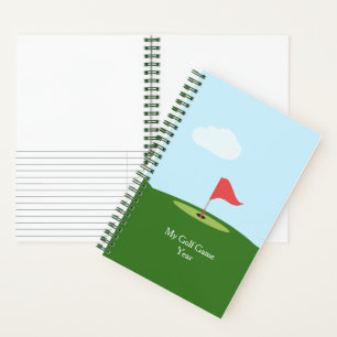 Cuaderno Portátil de juego de golf personalizado