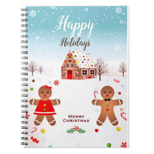 Cuaderno Portátil de la casa de pan de jengibre