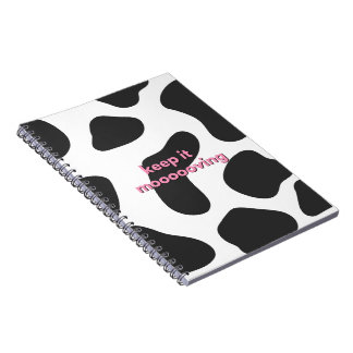 Cuaderno Portátil de la Escuela de impresión para vacas