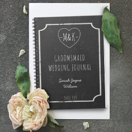 Cuaderno Portátil de la fiesta de novias del Boda de Chalkb