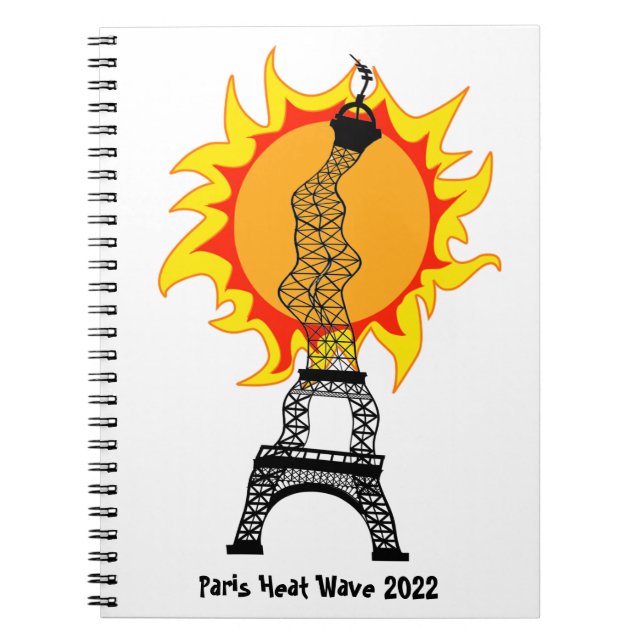 Cuaderno Portátil de la ola de calor de París 2022 (Frente)