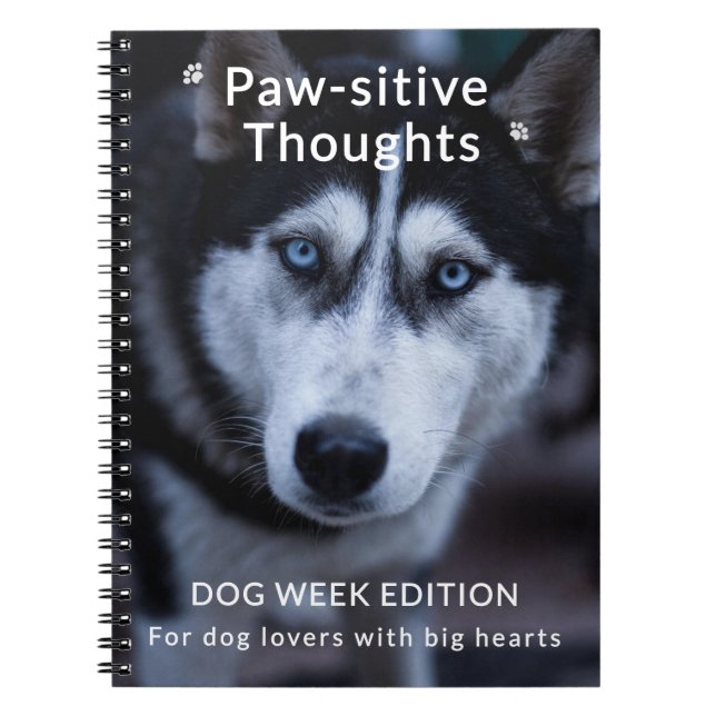 Cuaderno Portátil de la Semana del Perro personalizado - Cu (Frente)