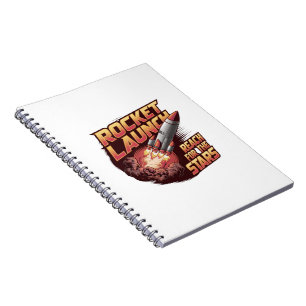 Cuaderno Portátil de lanzamiento de cohetes intenso y audaz