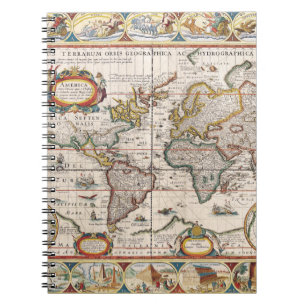Cuaderno Portátil de las fronteras históricas del mapa mund