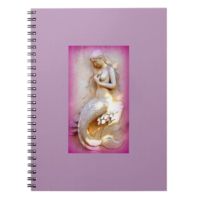 Cuaderno portátil de lavender mermaid (Frente)