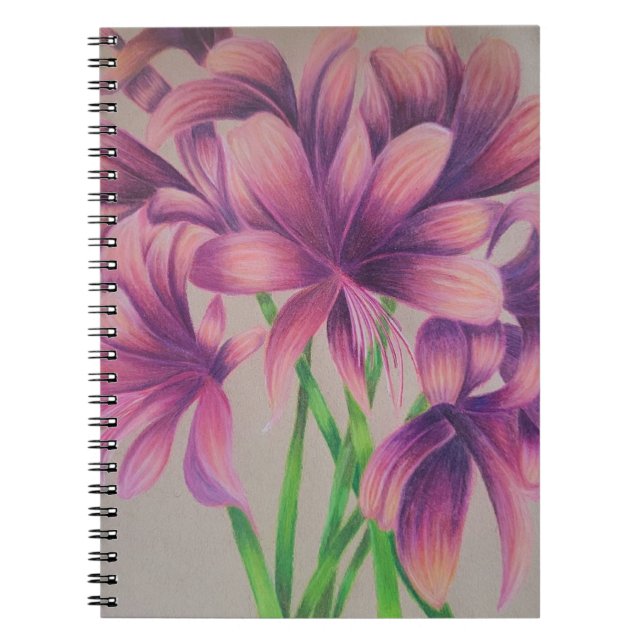 Cuaderno Portátil de liga de araña rosa (Frente)