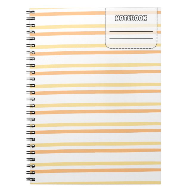 Cuaderno Portátil de línea de color Pastel (Frente)