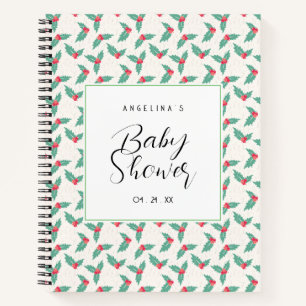 Cuaderno Portátil de lista de regalo Baby Shower de patrón 