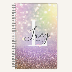 Cuaderno Portátil de luces de bokeo coloridas