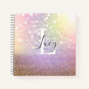 Cuaderno Portátil de luces de bokeo coloridas