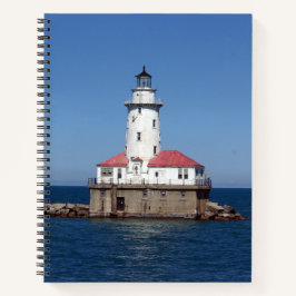Cuaderno Portátil de luz de rompeolas de Chicago