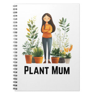 Cuaderno Portátil de Mamá de planta