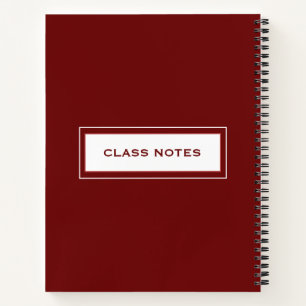Cuaderno Portátil de mano izquierda para estudiantes rojos