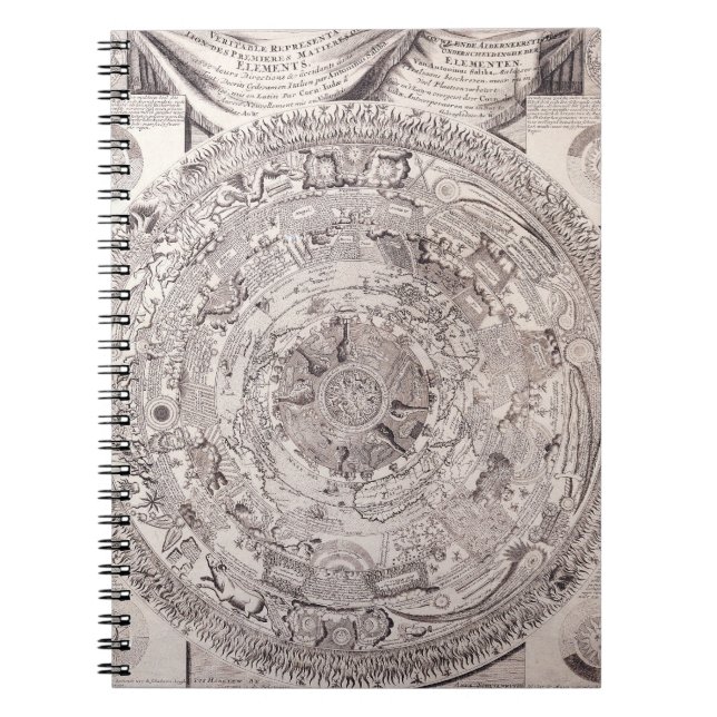 Cuaderno Portátil de mapa de estrellas celestes de estrella (Frente)