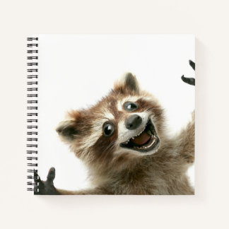 Cuaderno Portátil de mapache con una felicidad furiosa