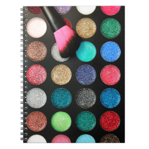 Cuaderno Portátil de maquillaje purpurina