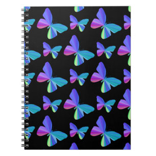 Cuaderno Portátil de mariposa colorida