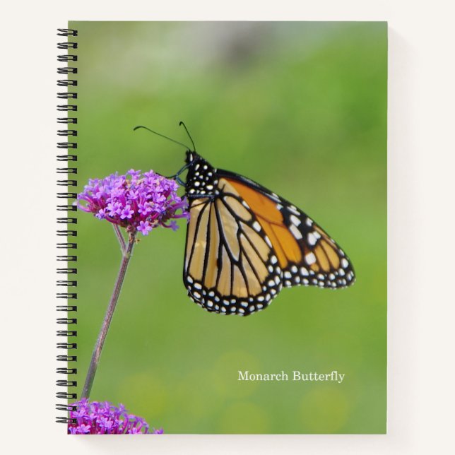 Cuaderno Portátil de mariposa monarca (Anverso)