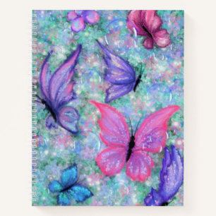 Cuaderno Portátil de mariposas voladoras
