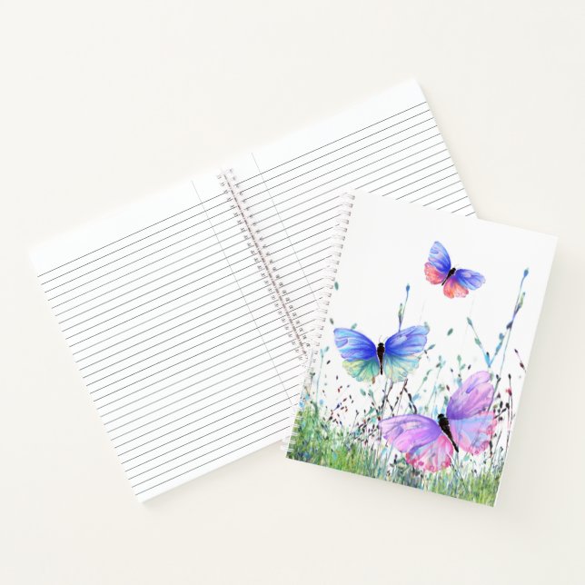 Cuaderno Portátil de mariposas voladoras (Interior)