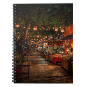 Cuaderno Portátil de mercado con iluminación de linterna