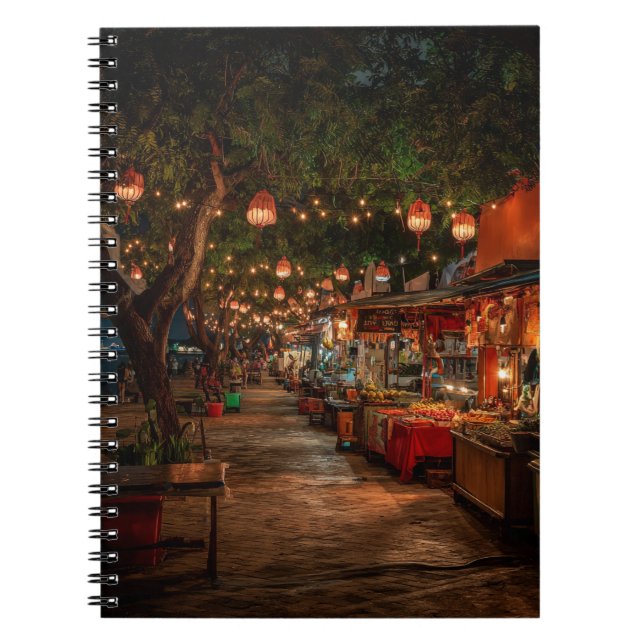 Cuaderno Portátil de mercado con iluminación de linterna (Frente)