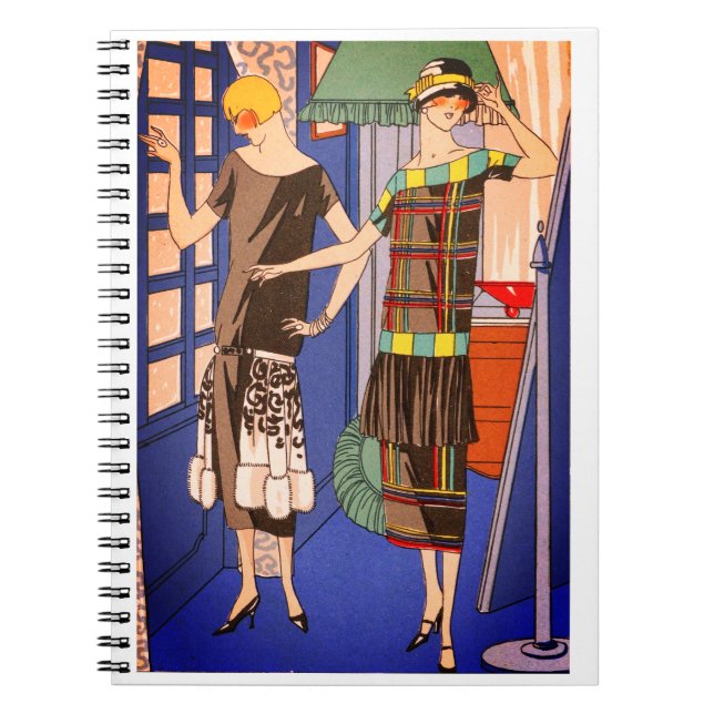 Cuaderno Portátil de moda de época (Frente)