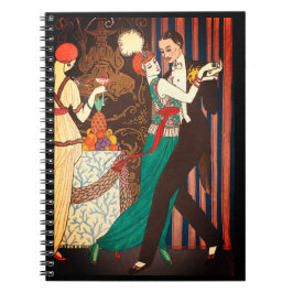 Cuaderno Portátil de moda George Barbier Vintage