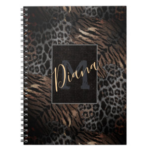 Cuaderno Portátil de moda para piel de tigre leopardo